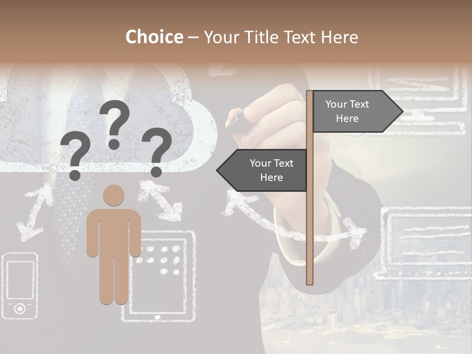 City Concept Chart PowerPoint Template