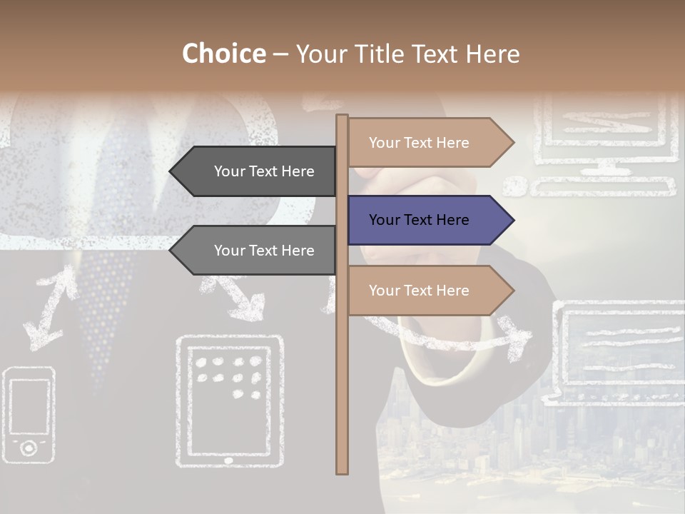City Concept Chart PowerPoint Template