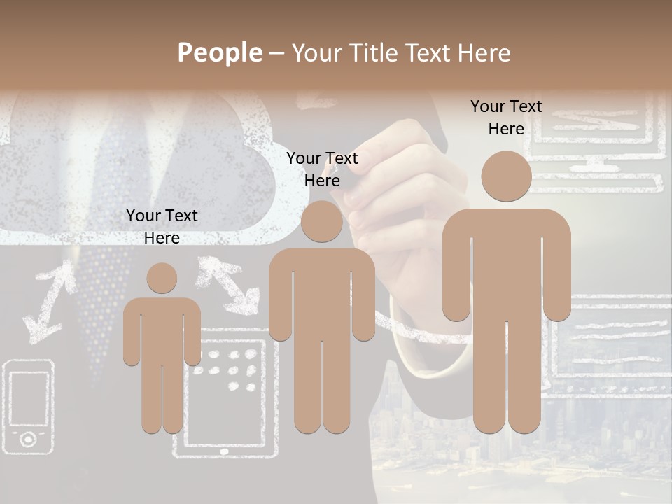 City Concept Chart PowerPoint Template