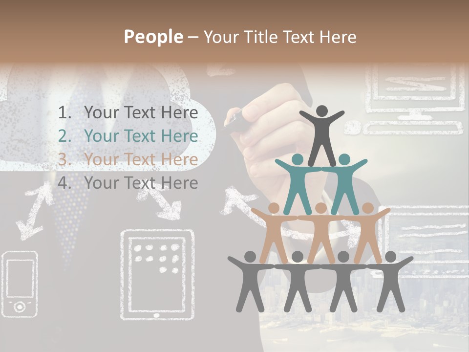 City Concept Chart PowerPoint Template