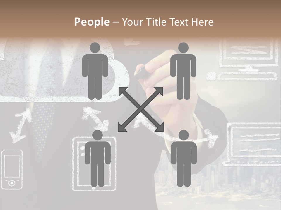 City Concept Chart PowerPoint Template