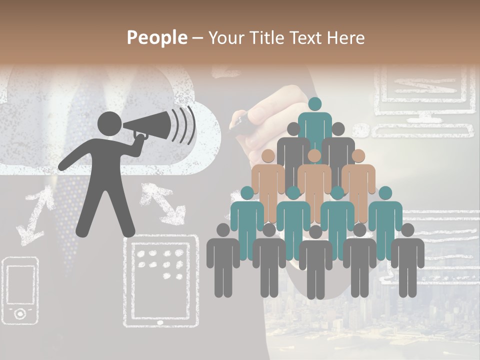 City Concept Chart PowerPoint Template