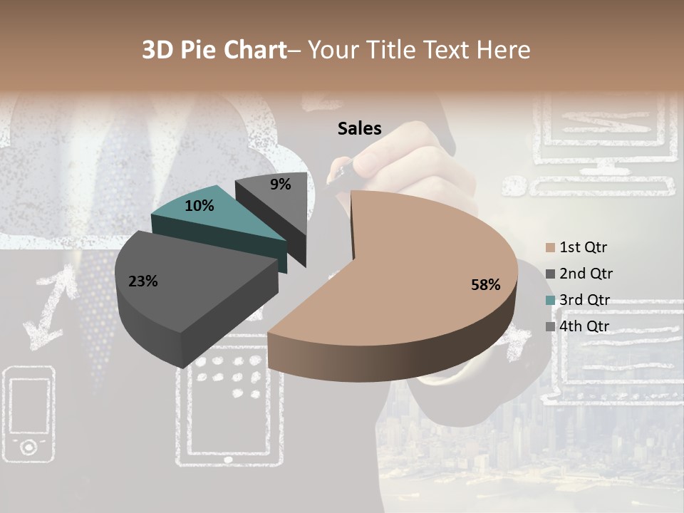 City Concept Chart PowerPoint Template