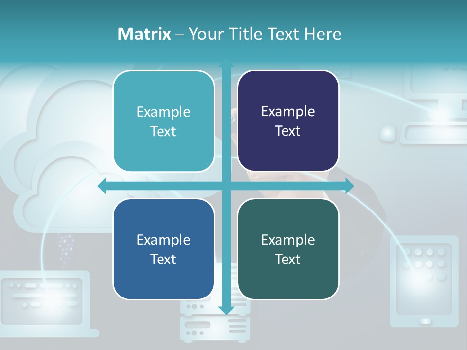 Laptop Button Draw PowerPoint Template