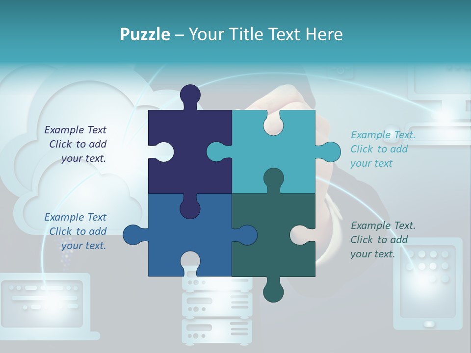 Laptop Button Draw PowerPoint Template