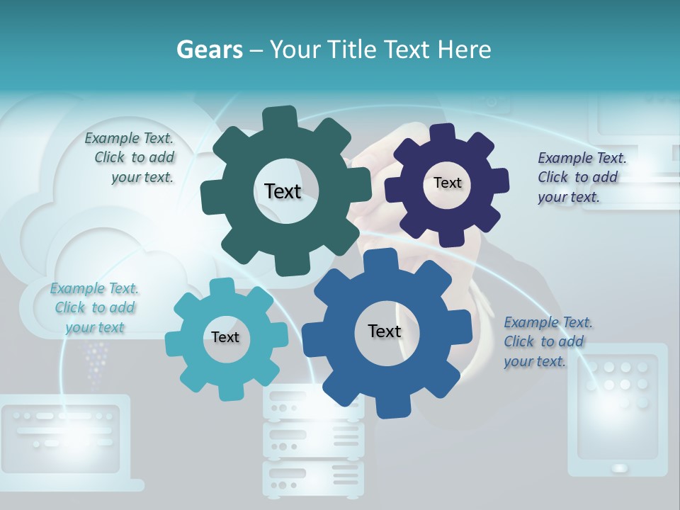 Laptop Button Draw PowerPoint Template