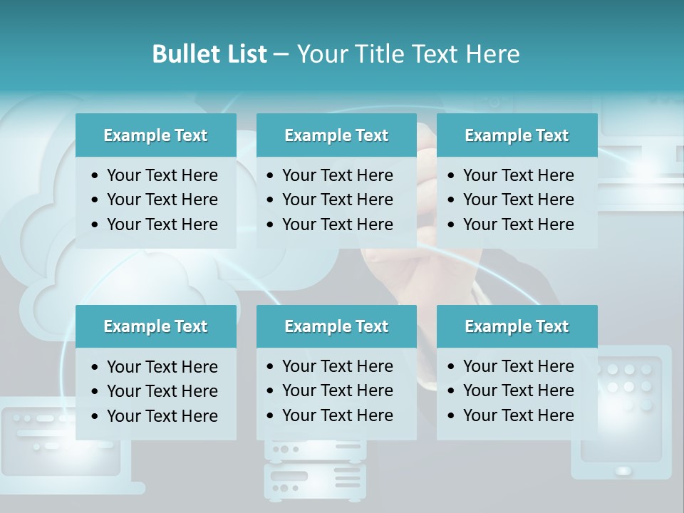 Laptop Button Draw PowerPoint Template