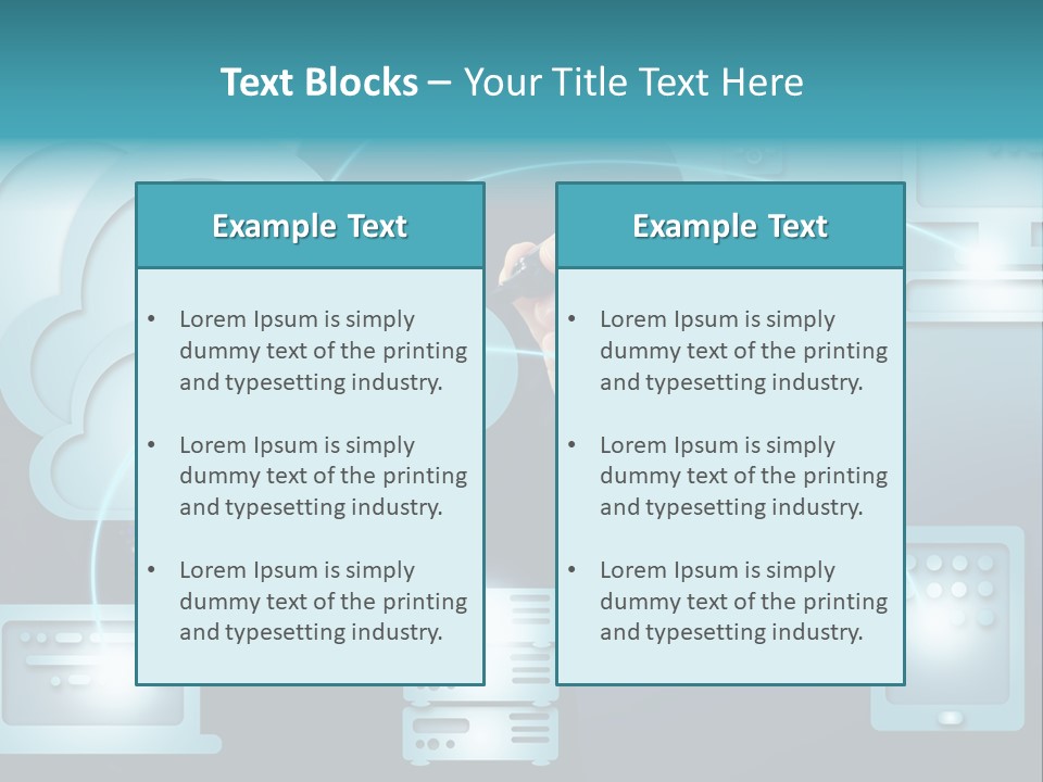 Laptop Button Draw PowerPoint Template