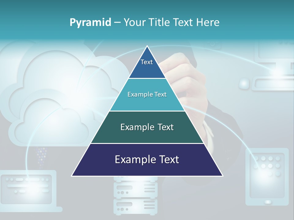 Laptop Button Draw PowerPoint Template