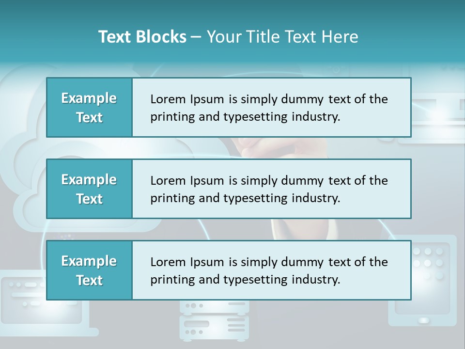 Laptop Button Draw PowerPoint Template