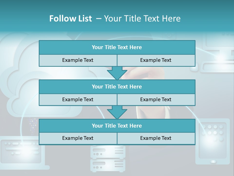 Laptop Button Draw PowerPoint Template