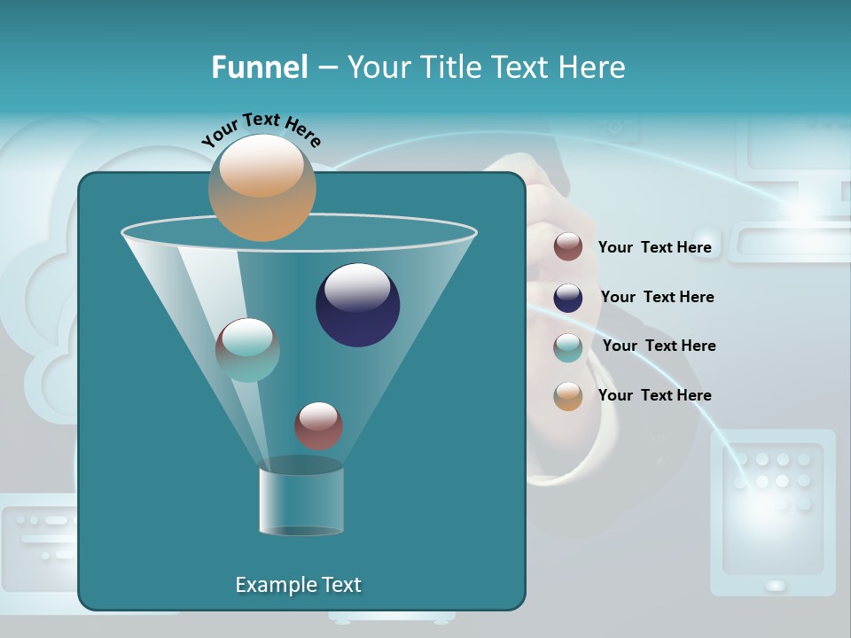 Laptop Button Draw PowerPoint Template