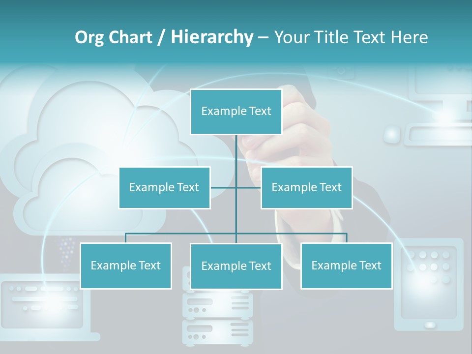 Laptop Button Draw PowerPoint Template