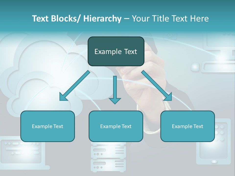 Laptop Button Draw PowerPoint Template