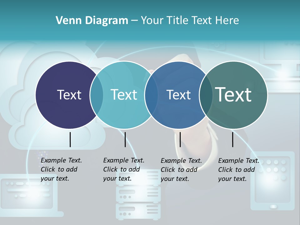 Laptop Button Draw PowerPoint Template