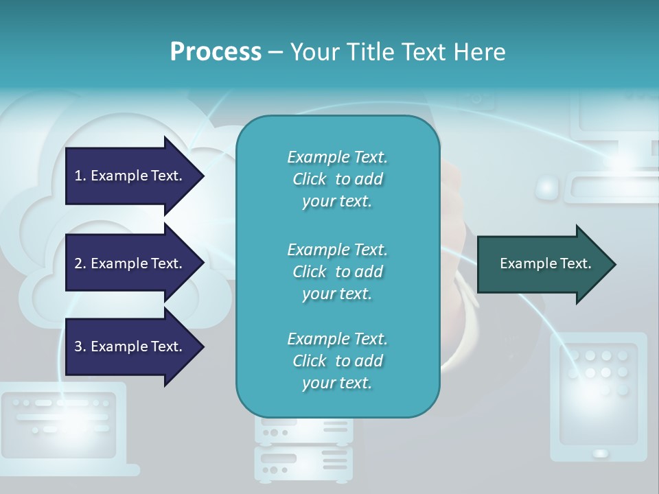 Laptop Button Draw PowerPoint Template