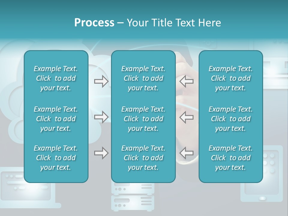 Laptop Button Draw PowerPoint Template