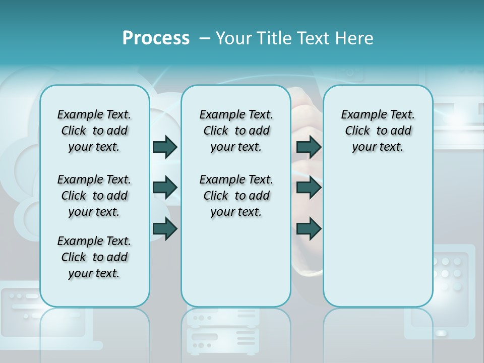 Laptop Button Draw PowerPoint Template