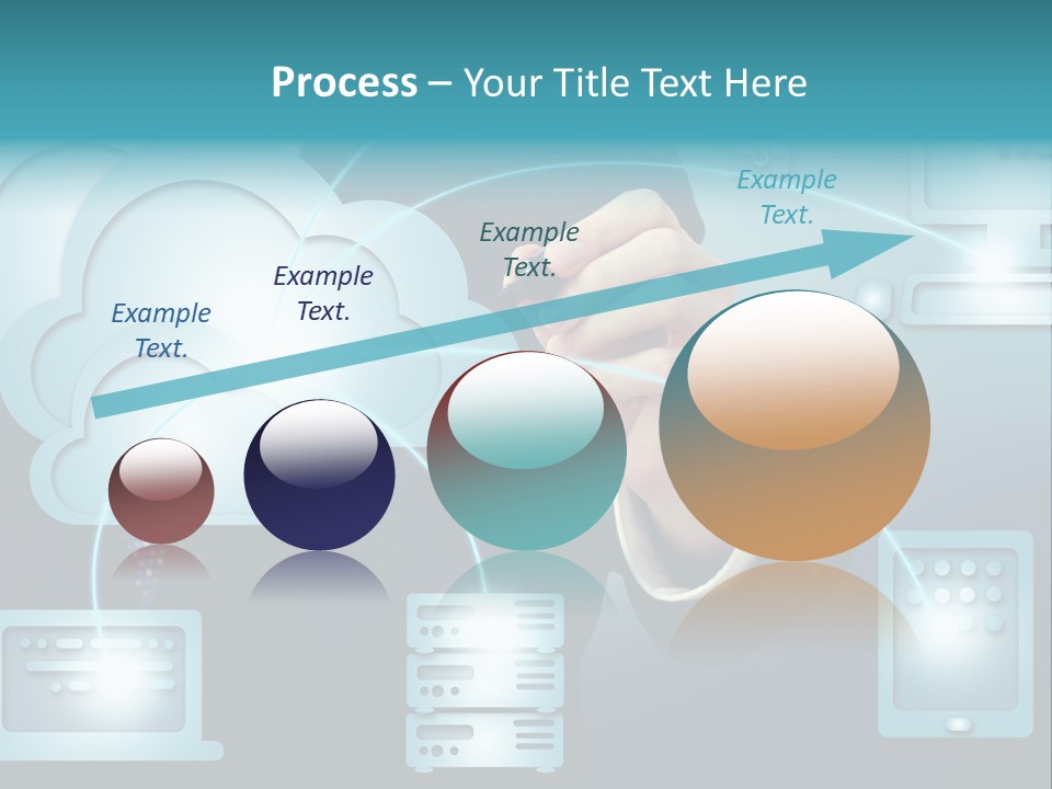 Laptop Button Draw PowerPoint Template