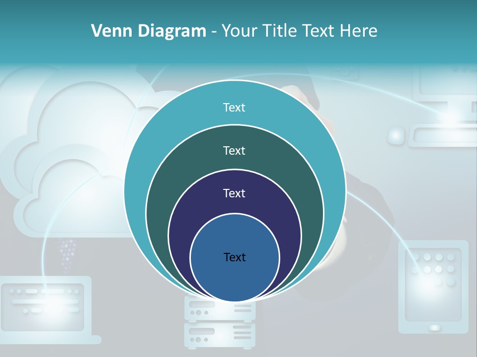 Laptop Button Draw PowerPoint Template