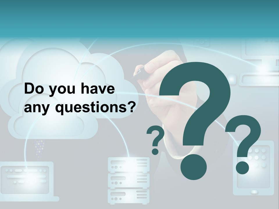 Laptop Button Draw PowerPoint Template