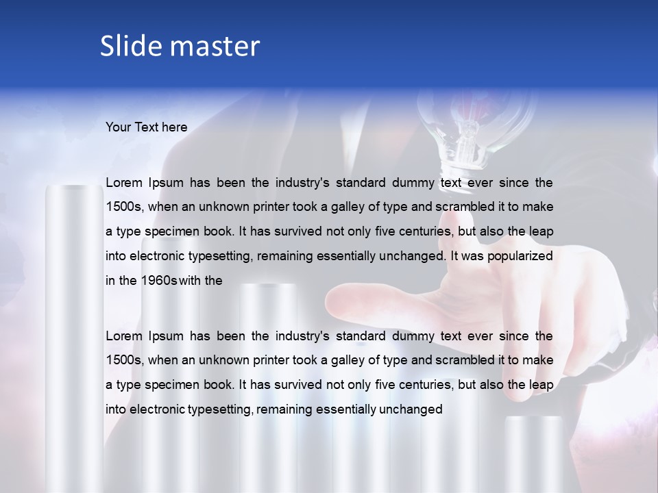 Light Hand People PowerPoint Template