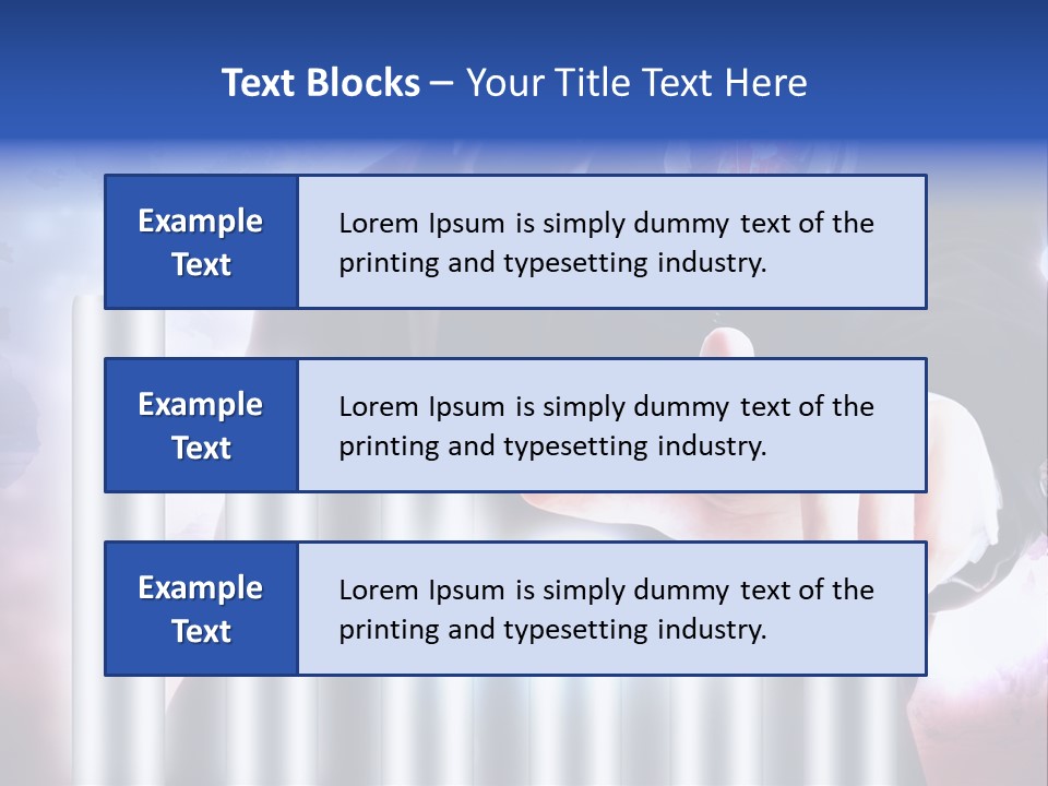 Light Hand People PowerPoint Template