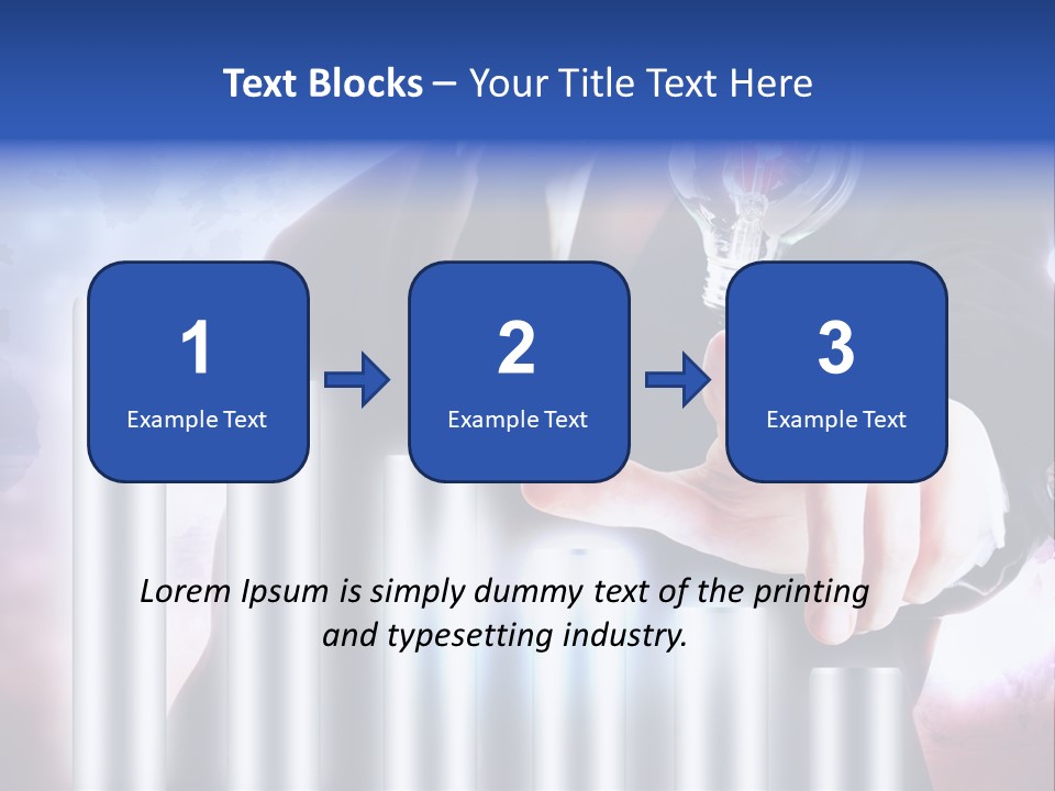 Light Hand People PowerPoint Template