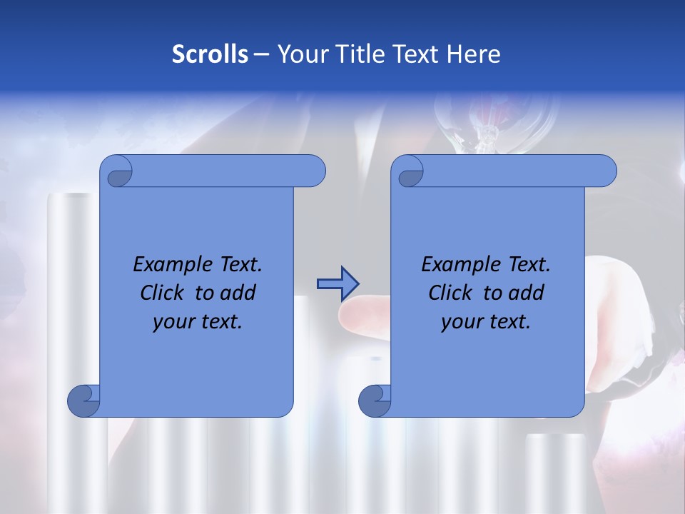 Light Hand People PowerPoint Template