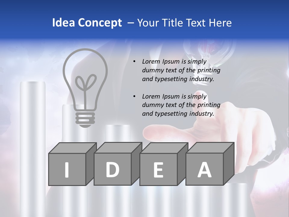 Light Hand People PowerPoint Template