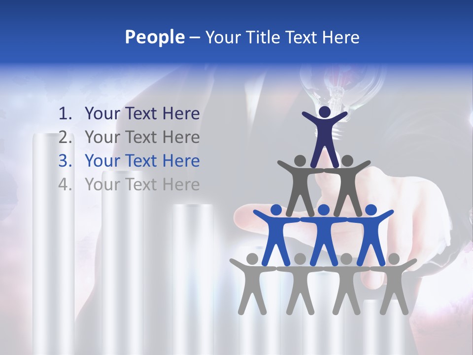 Light Hand People PowerPoint Template