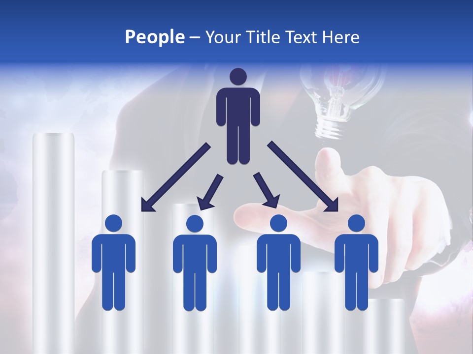 Light Hand People PowerPoint Template