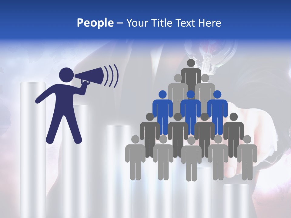 Light Hand People PowerPoint Template