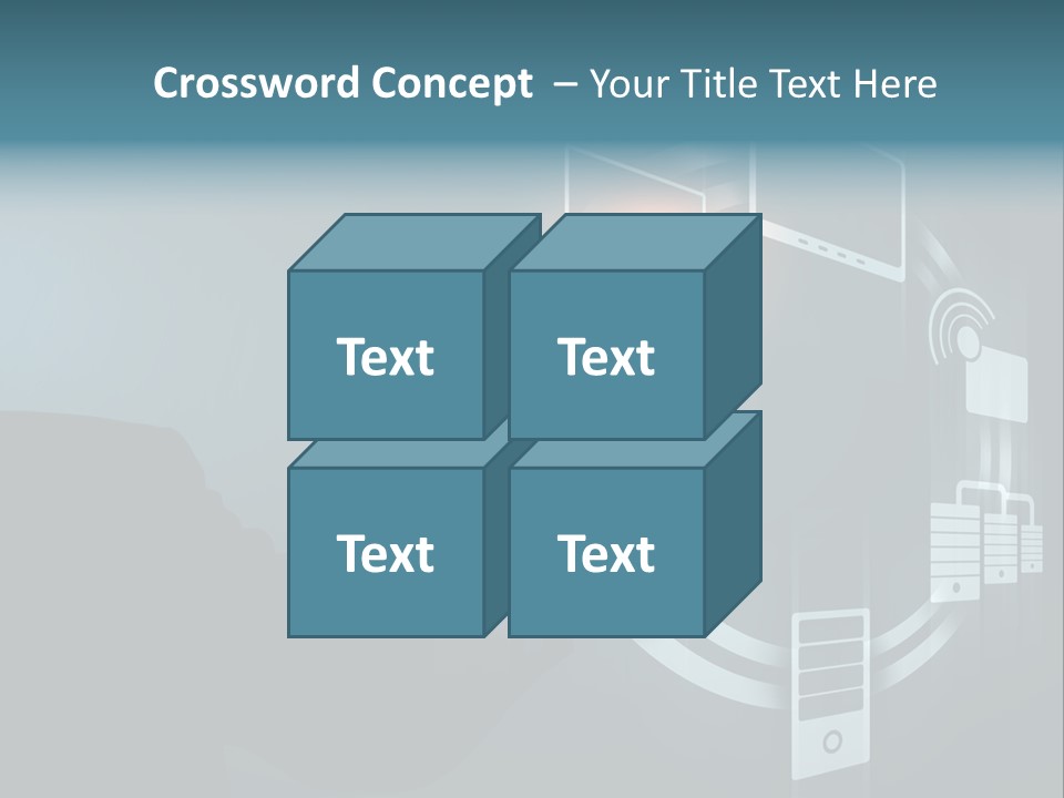 Cyberspace Display Future PowerPoint Template