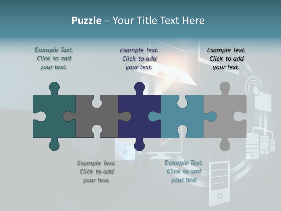 Cyberspace Display Future PowerPoint Template