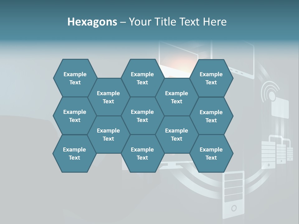 Cyberspace Display Future PowerPoint Template