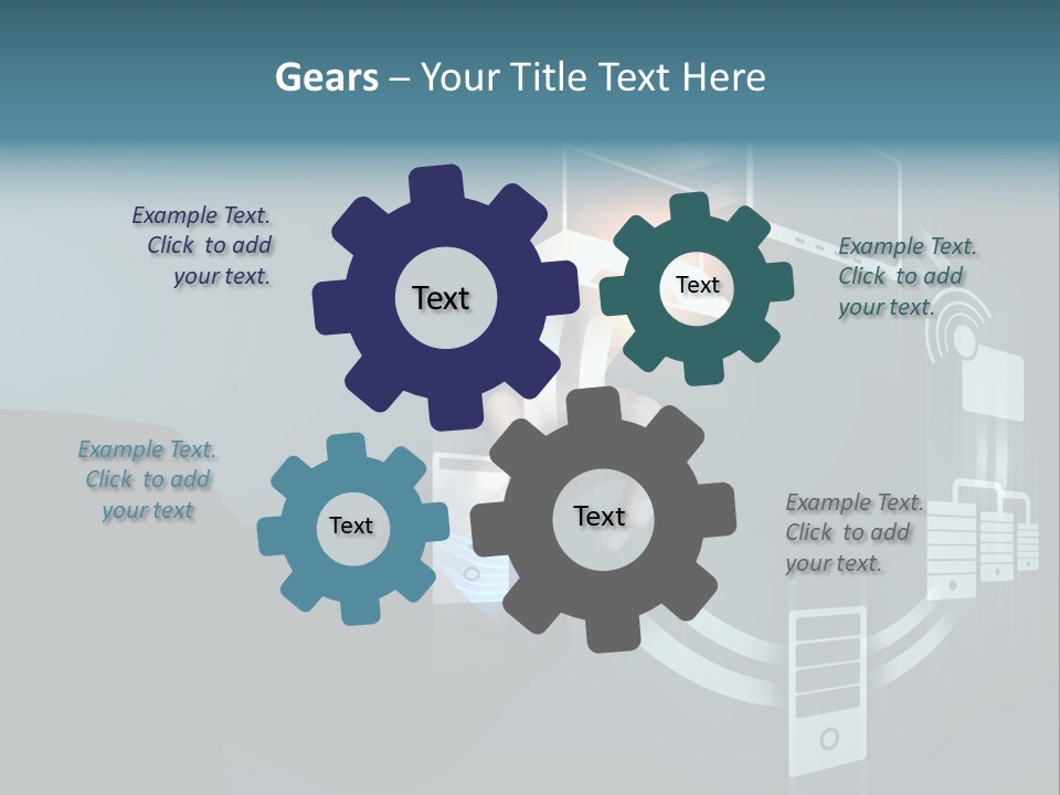 Cyberspace Display Future PowerPoint Template