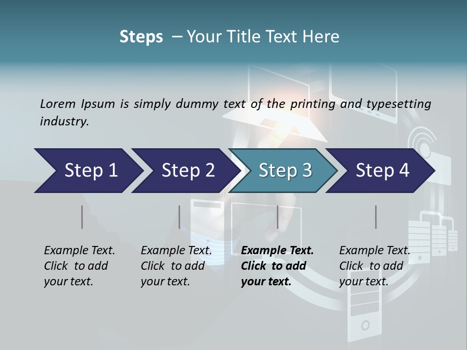 Cyberspace Display Future PowerPoint Template