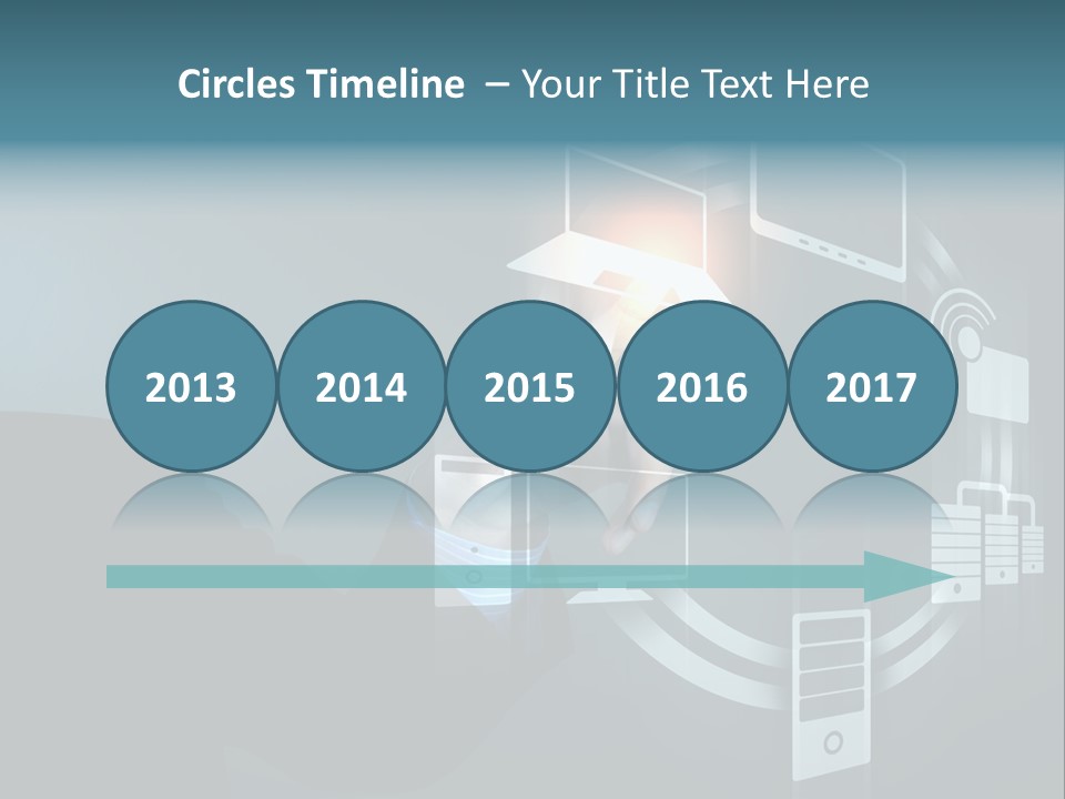 Cyberspace Display Future PowerPoint Template