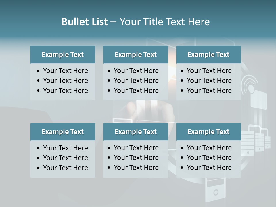 Cyberspace Display Future PowerPoint Template