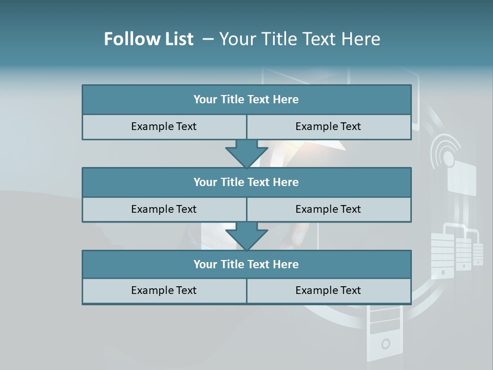 Cyberspace Display Future PowerPoint Template