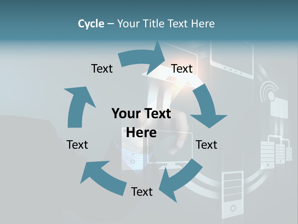 Cyberspace Display Future PowerPoint Template