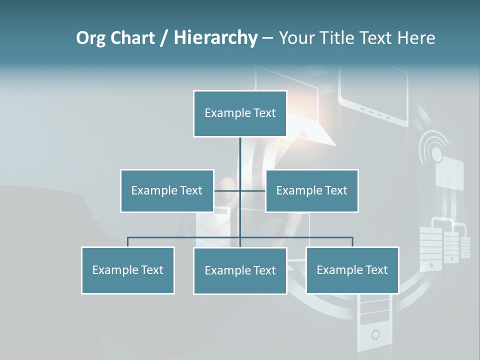 Cyberspace Display Future PowerPoint Template