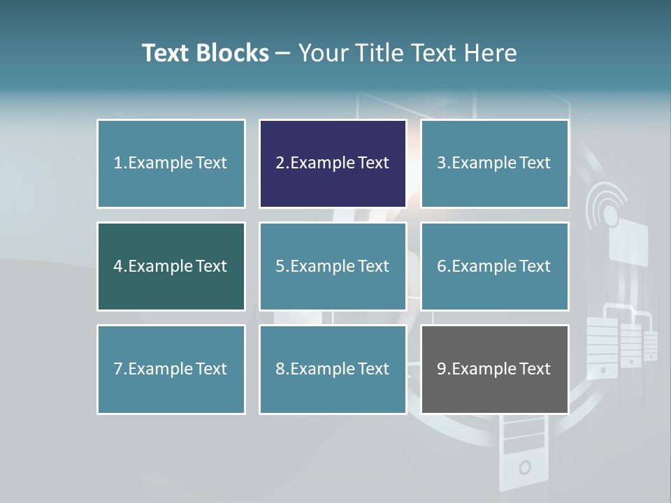 Cyberspace Display Future PowerPoint Template