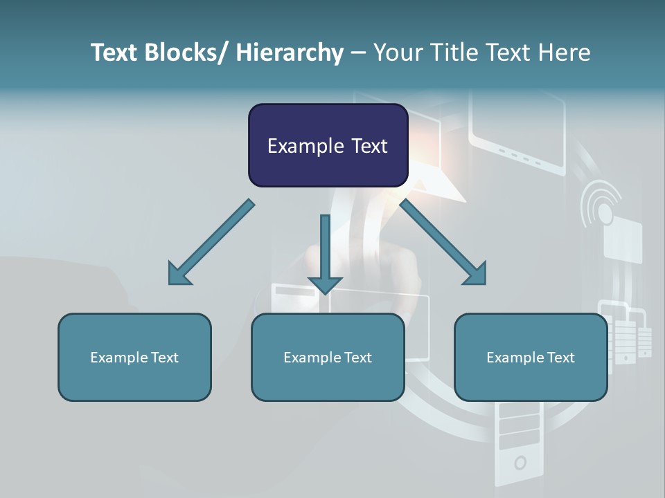 Cyberspace Display Future PowerPoint Template