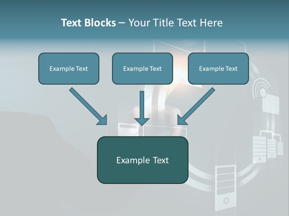 Cyberspace Display Future PowerPoint Template