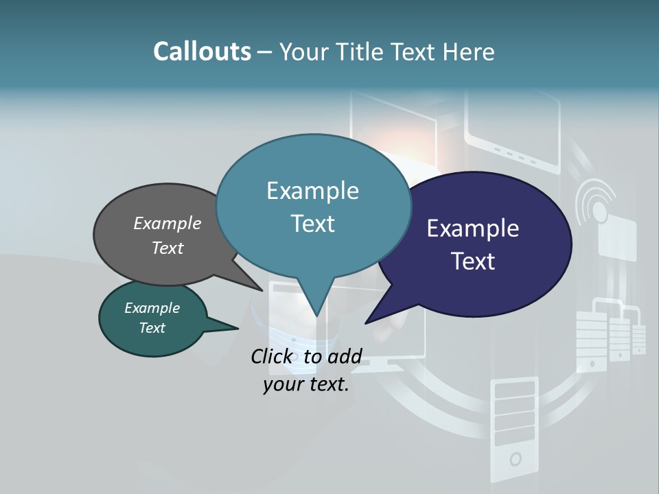 Cyberspace Display Future PowerPoint Template
