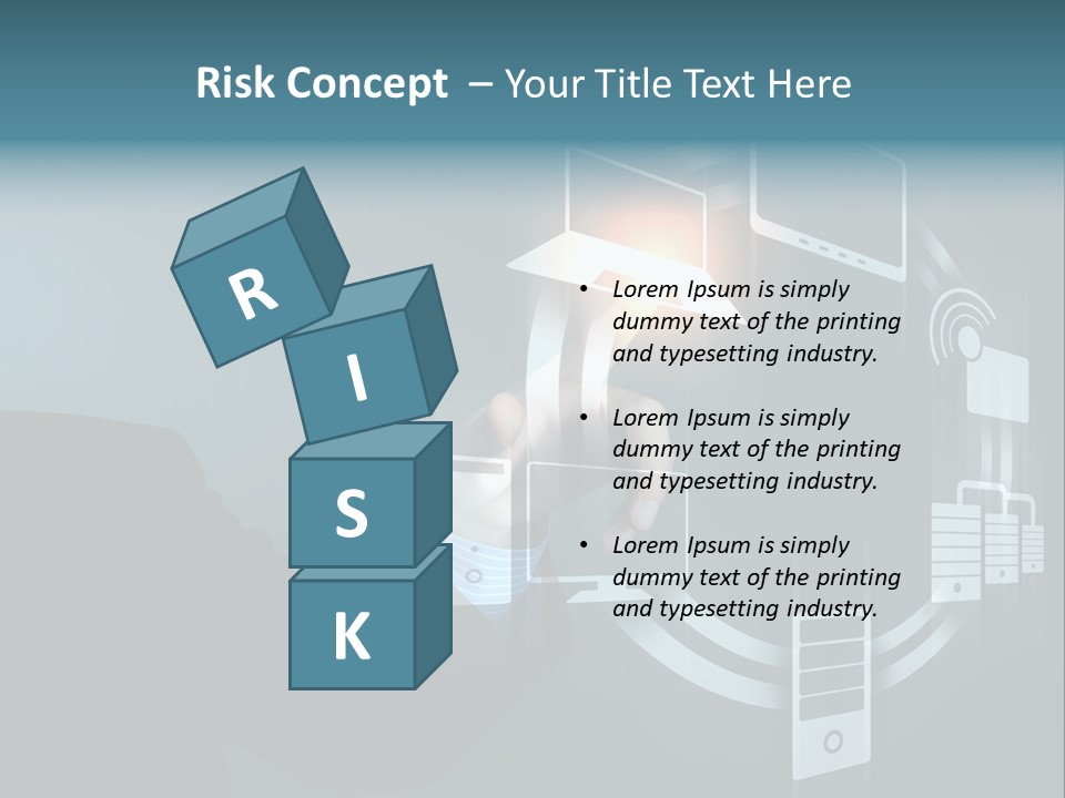 Cyberspace Display Future PowerPoint Template