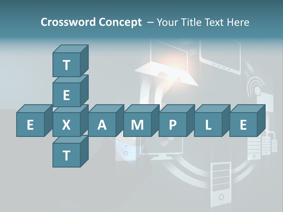 Cyberspace Display Future PowerPoint Template