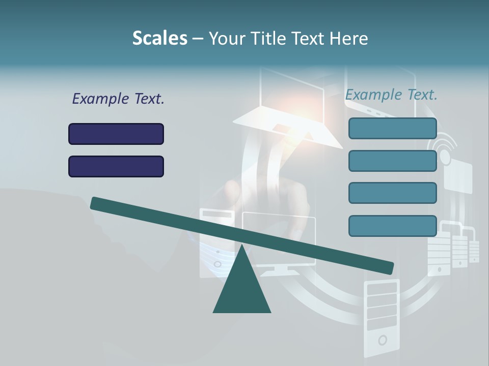 Cyberspace Display Future PowerPoint Template